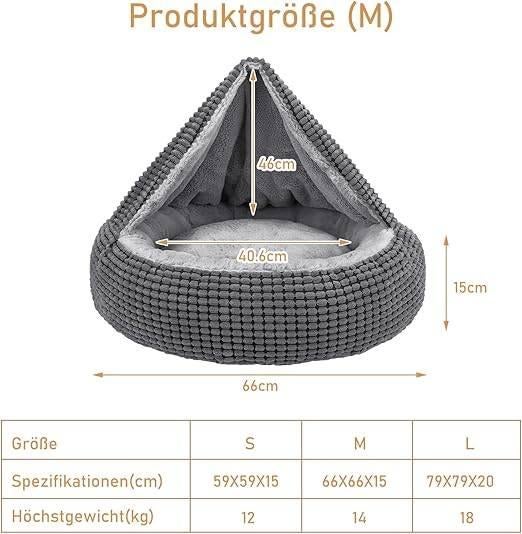 Lit rond pour chien | LIVRAISON GRATUITE, Animaux & Accessoires, Paniers pour chiens, Neuf, -, JOEJOY, -