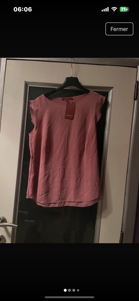 Bianca Top - Coupe fluide -rose très élégant, Enlèvement ou Envoi, Comme neuf