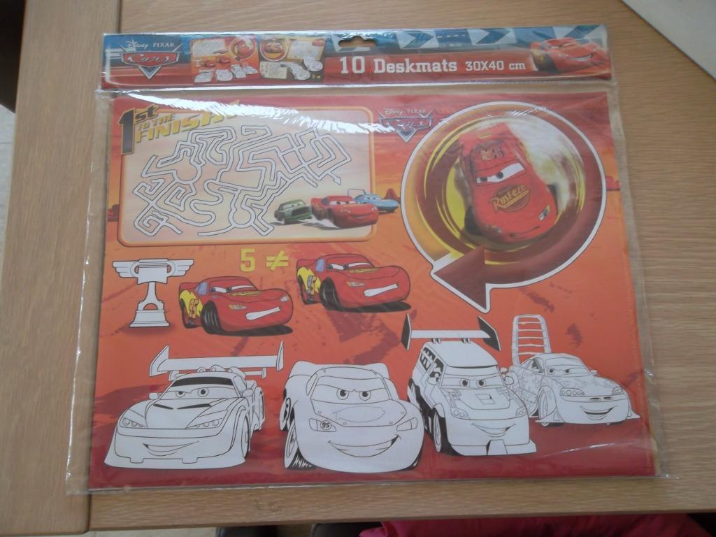Cars 10 Deskmats, Ophalen of Verzenden, Nieuw, 2 tot 4 jaar