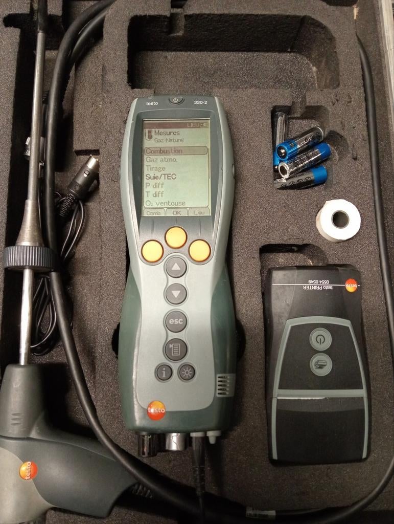 Testo 330-2 analyser de combustion, Bricolage & Construction, Enlèvement, Comme neuf, Température
