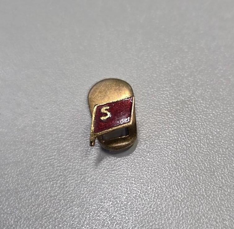Pin (speld) socialistische partij, Verzamelen, Speldjes, Pins en Buttons, Ophalen of Verzenden, Gebruikt, Overige onderwerpen