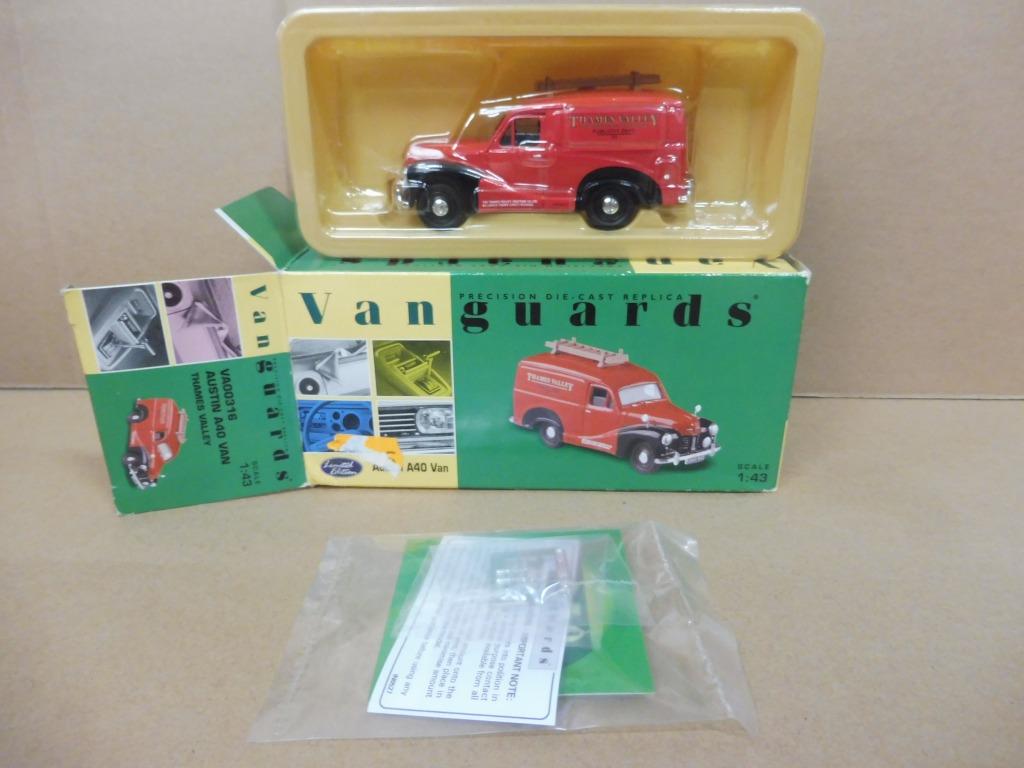 1:43 Vanguards Austin A40 Van 1950 Thames Valley Publicity, Hobby & Loisirs créatifs, Voitures miniatures | 1:43, Enlèvement ou Envoi