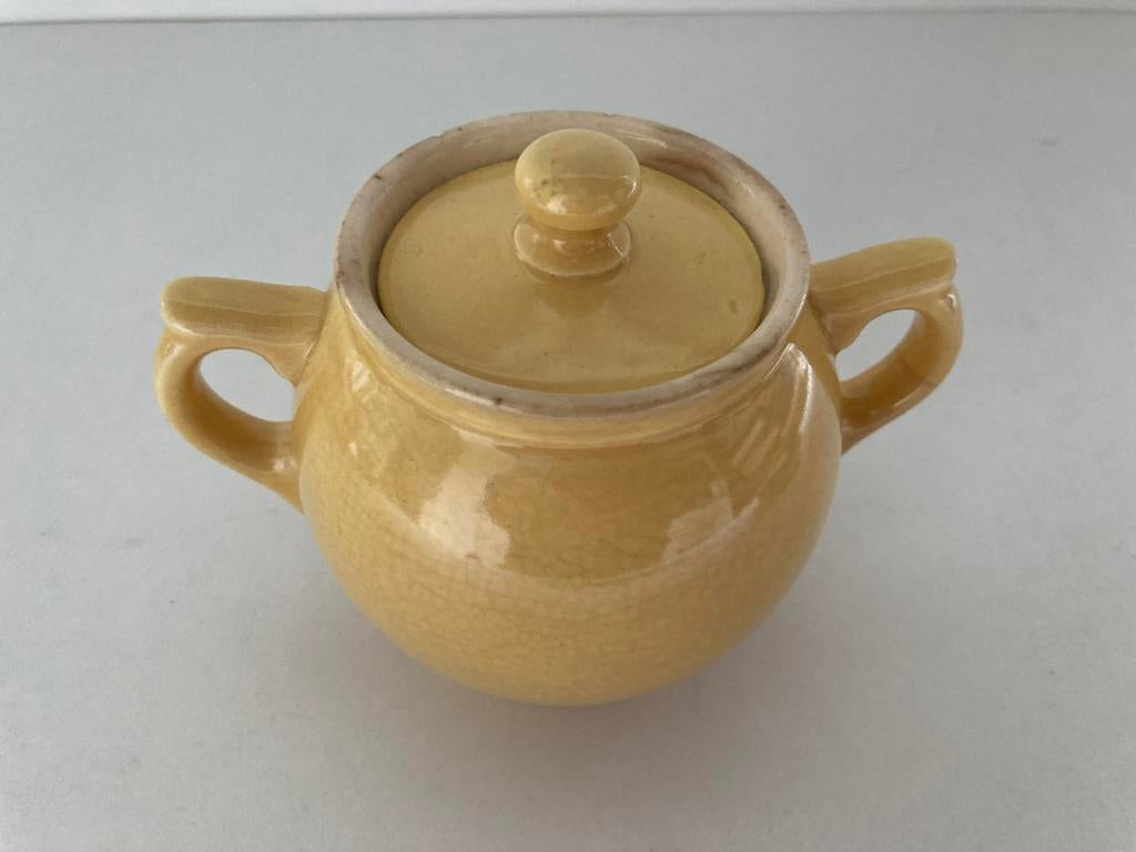 suikerpotje - Villeroy et Boch - nr 6 geel, Antiek en Kunst, Ophalen of Verzenden