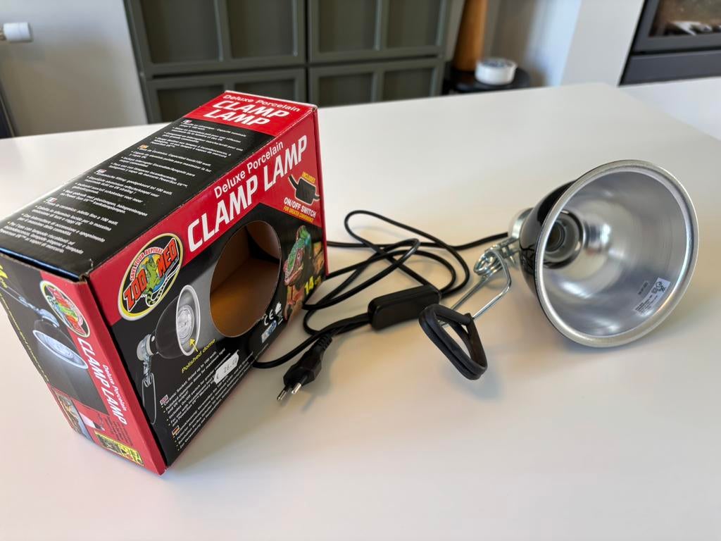 Klemlamp porselein (als nieuw), Ophalen of Verzenden, Zo goed als nieuw