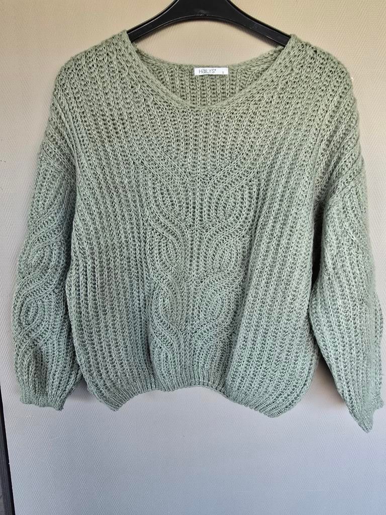 Kaki pull  Hailys taille  S, Enlèvement ou Envoi, Porté, Taille 36 (S)