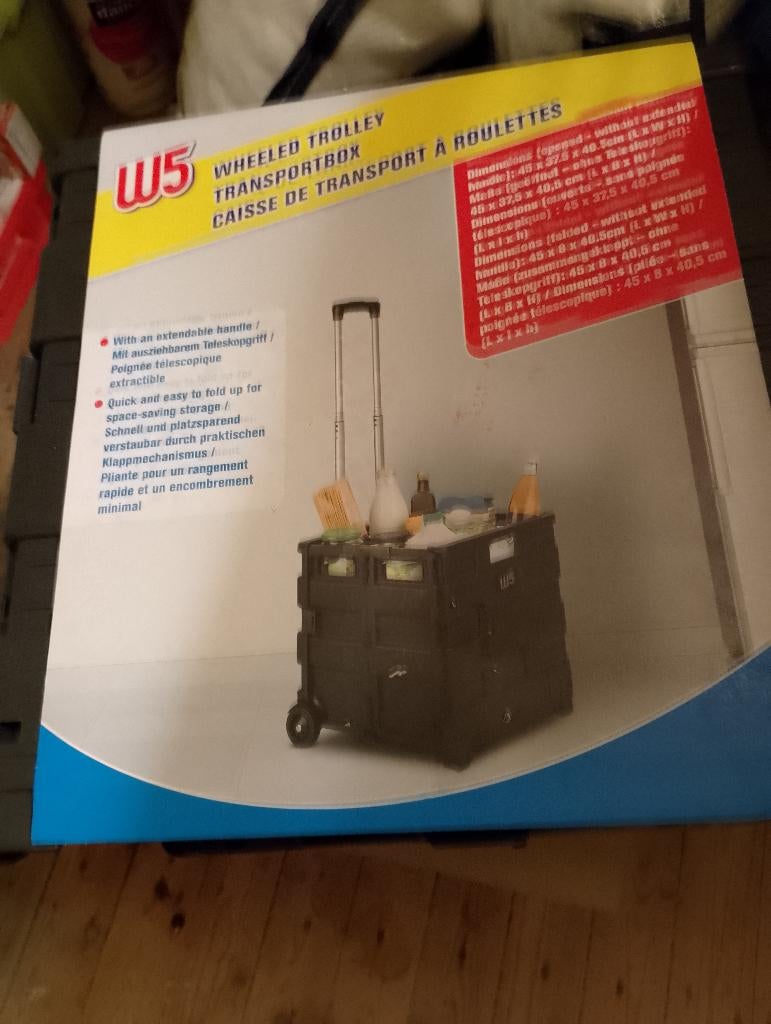 casier de transport sur roulette, Ophalen of Verzenden, Nieuw