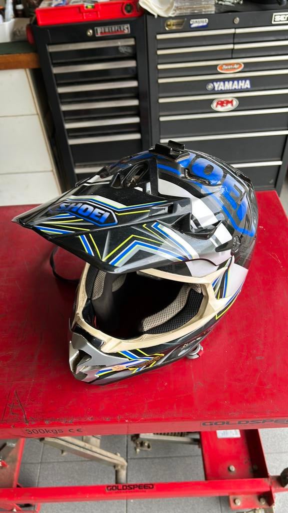 Casque Cross Shoei, Enlèvement, Shoei