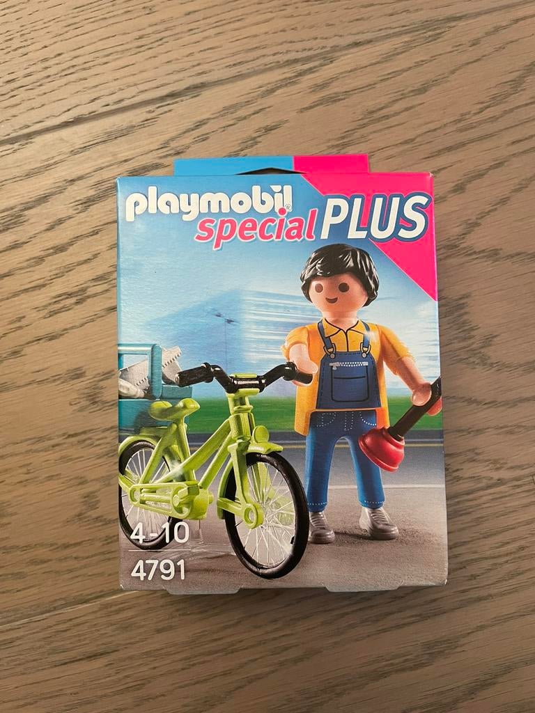 Playmobil 4791 klusjesman met fiets, Ophalen of Verzenden, Nieuw