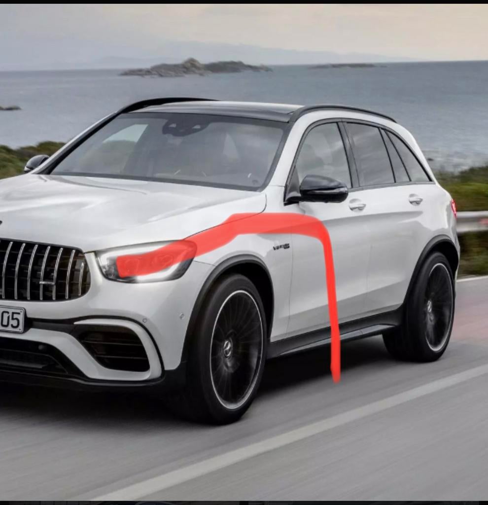 A2538855003 Glc 63amg cadre décoratif ail/garde-boue LV, Enlèvement ou Envoi, Mercedes-Benz, Garde-boue, Utilisé