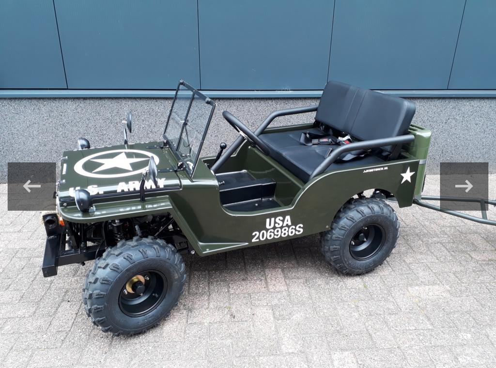Willys Mini Jeep 150cc+aanhangwagen-levering in heel België, Ophalen, Nieuw, Overige merken