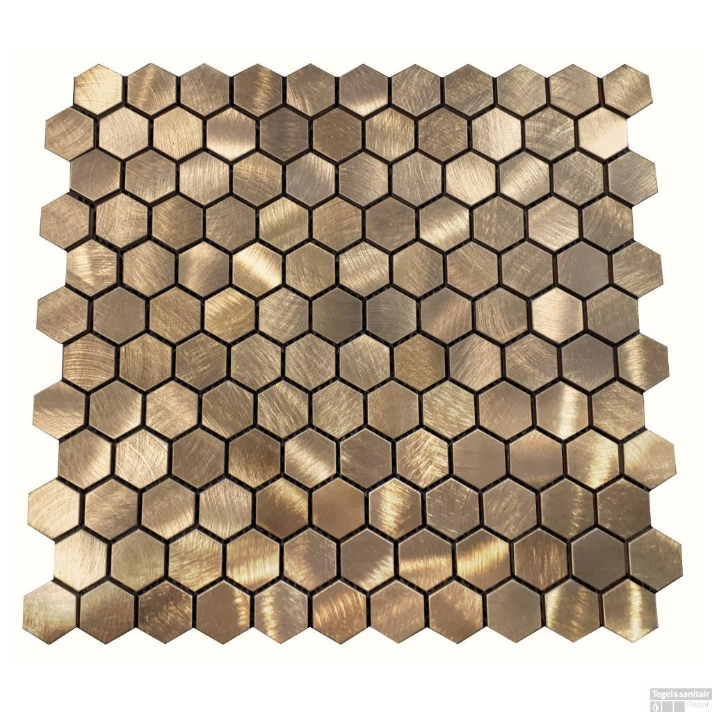 Mozaiëk Reflection Gold Hexagon 23mm, Doe-het-zelf en Bouw, Tegels, Ophalen, Nieuw, 20 tot 40 cm, 10 m² of meer