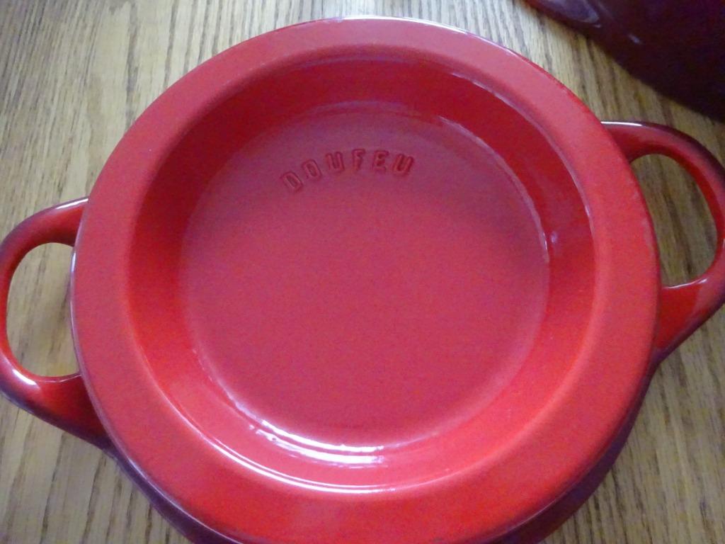 kookpot DOUFEU 24 cm rood, Neuf, Plaques à induction, Enlèvement, Fonte