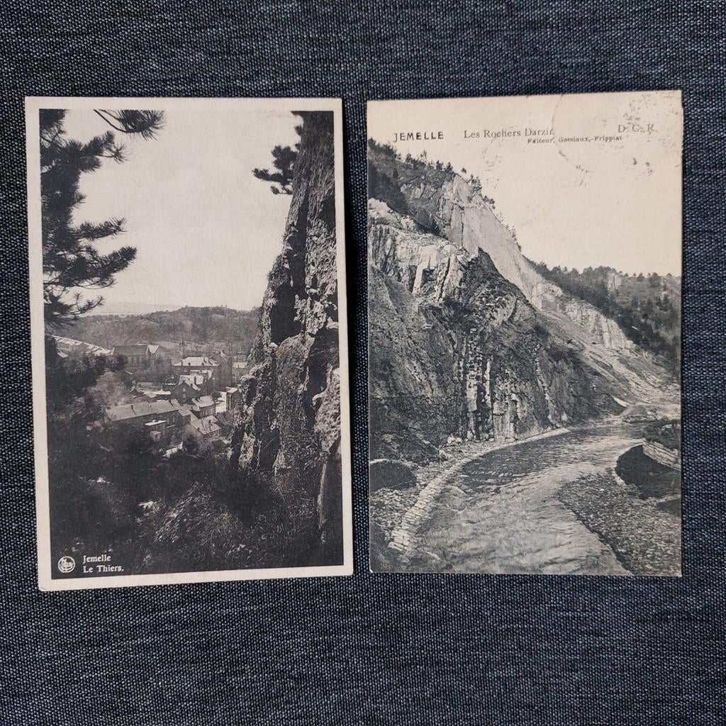 2 oude postkaarten van Jemelle, Enlèvement ou Envoi