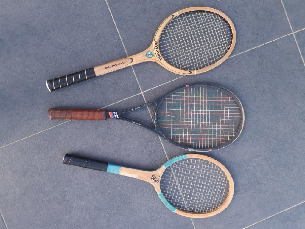 TENNIS RACET (3STUKS) VINTAGE, Ophalen, Gebruikt, L1, Racket