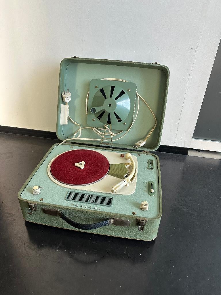 VINTAGE PHILIPS PLATENSPELER, Audio, Tv en Foto, Platenspelers, Ophalen, Gebruikt, Platenspeler, Philips