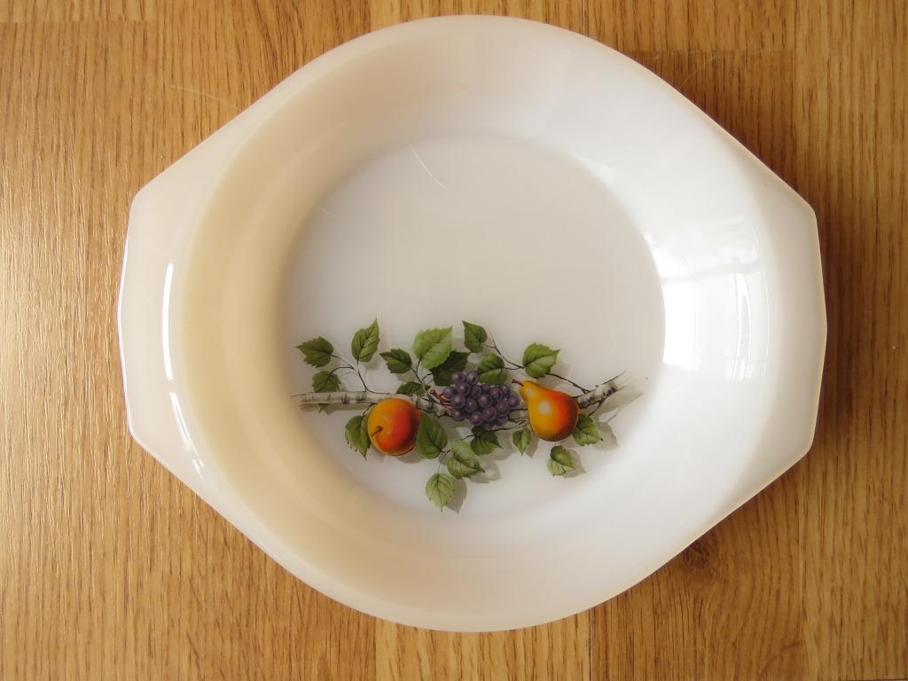 vintage arcopal petit plat motifs fruits de France, Enlèvement ou Envoi, Utilisé, Récipient(s)