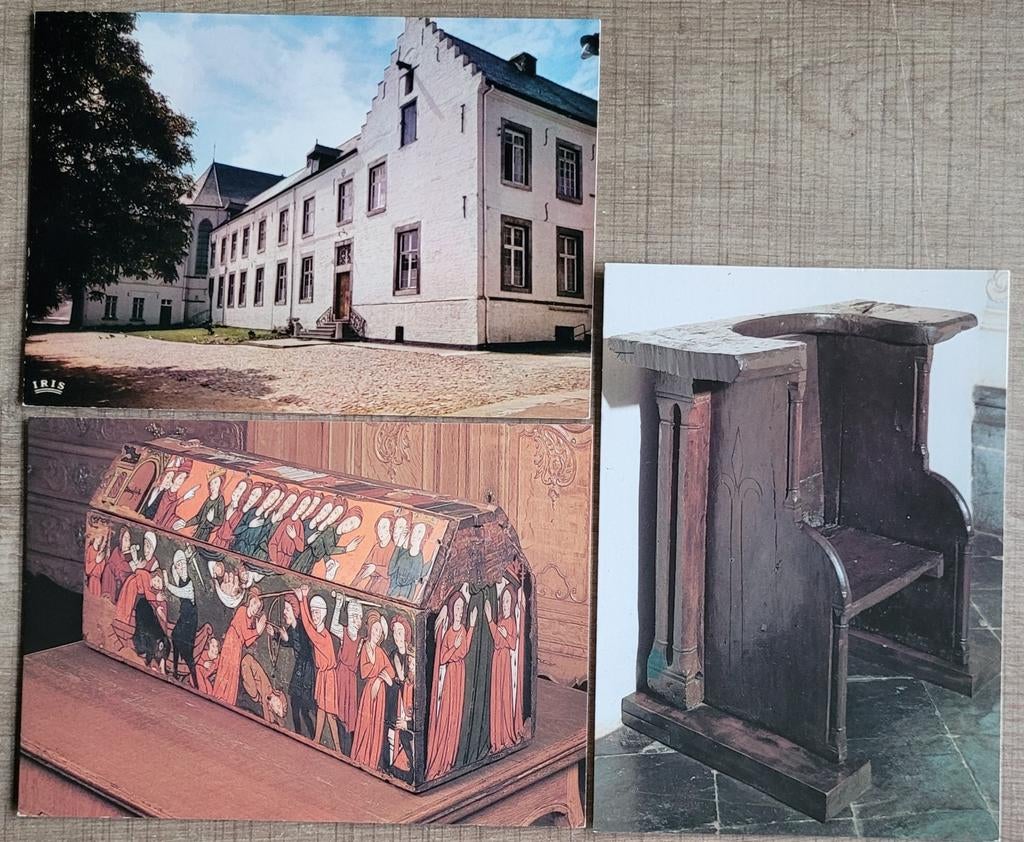 3 postkaarten: Cisterciënzerinnen klooster, Borgloon, Enlèvement ou Envoi, Non affranchie, Limbourg