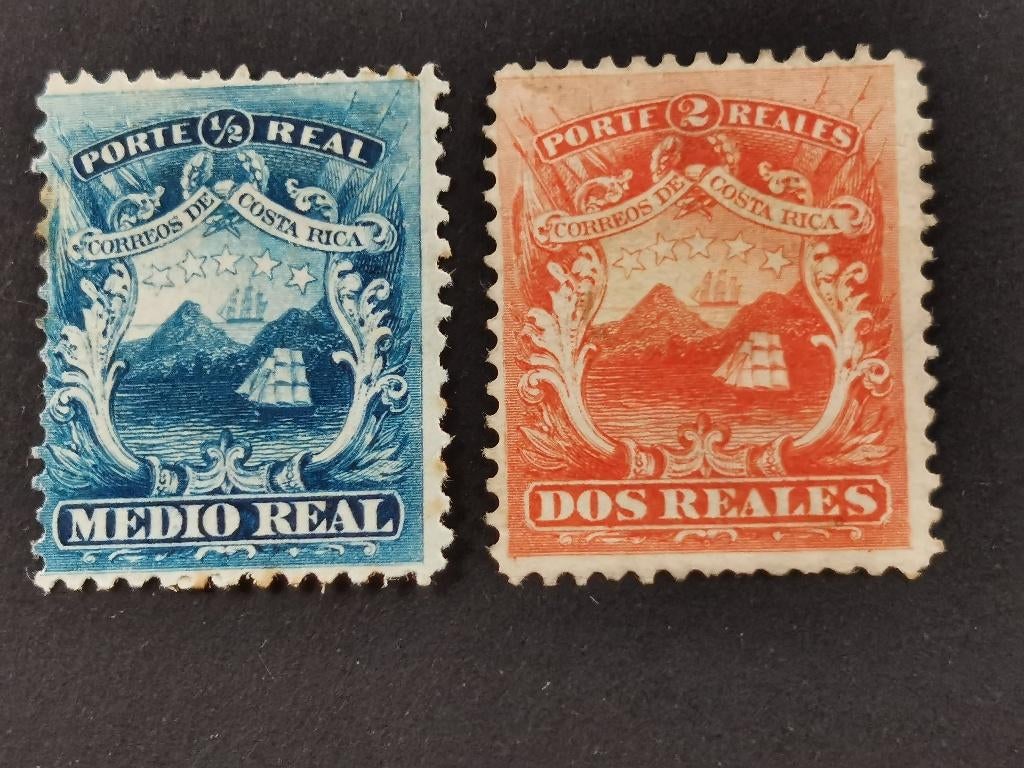 Costa Rica 1863 - wapenschild, Ophalen of Verzenden, Gestempeld, Midden-Amerika