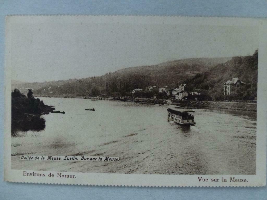 Environs de Namur Vue sur la Meuse Vallée de la Meuse, Collections, Envoi, Affranchie, Namur