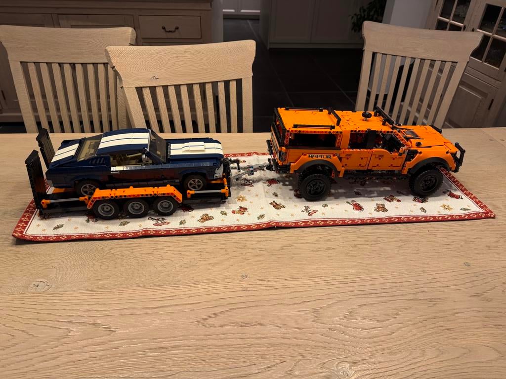 Ford F150 Raptor + aanhangwagen, Ophalen, Nieuw, Complete set, Lego