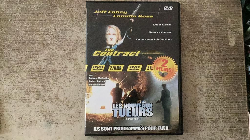 DVD - 2 films - Le contrat & Les nouveaux tueurs, Enlèvement ou Envoi, Comme neuf