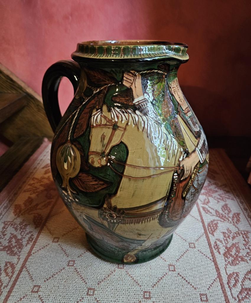 Zwitsers aardewerk Schneider Steffisburg vintage oude kruik, Antiek en Kunst, Ophalen of Verzenden