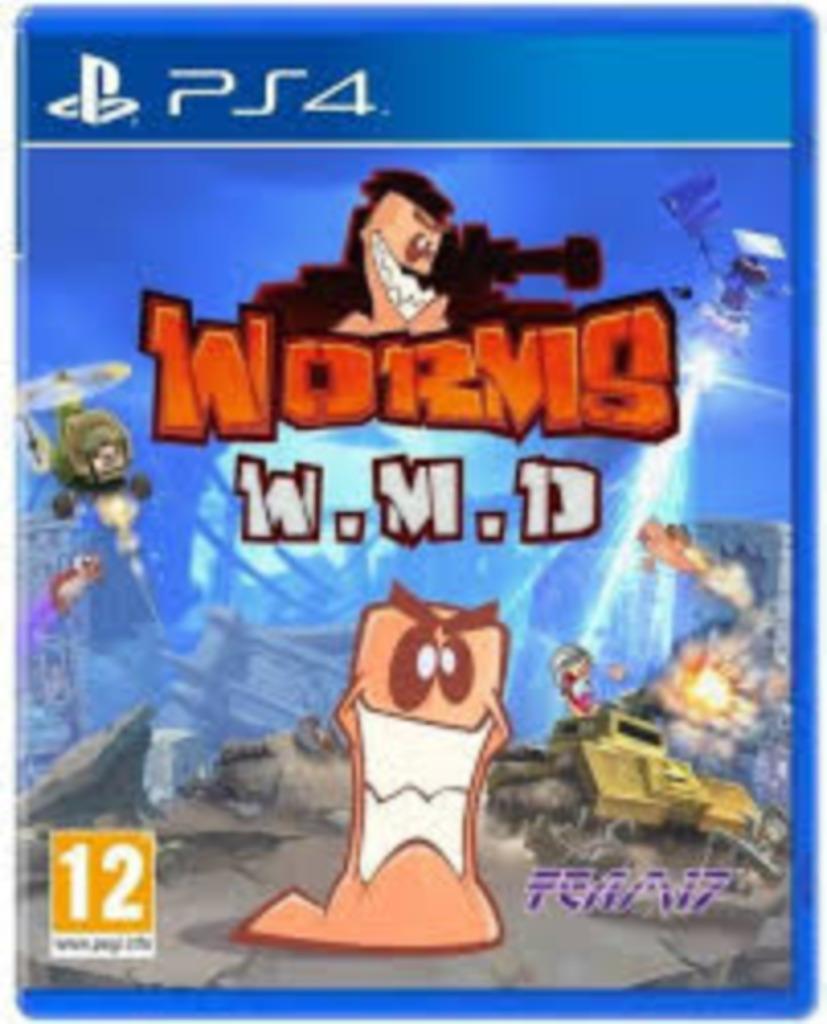 Worms WMD (PS4)., Games en Spelcomputers, Games | Sony PlayStation 4, Zo goed als nieuw, Strategie en Constructie, 3 spelers of meer