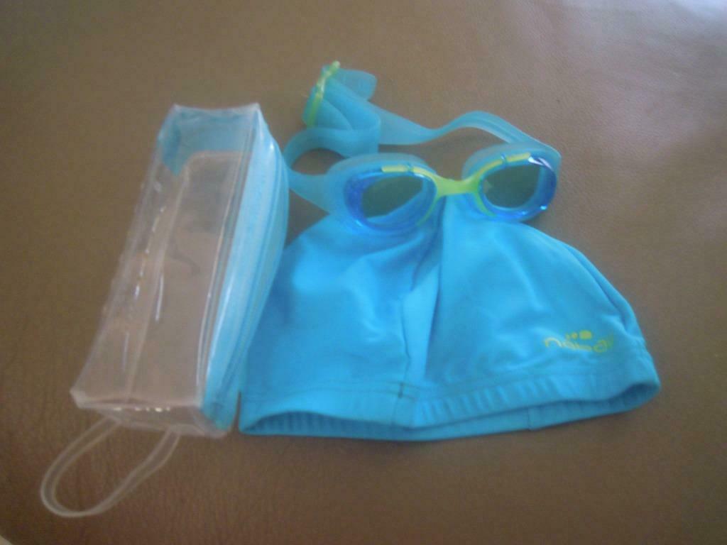 zwembril en bijpassend zwemmuts nieuw in het zakje, Watersport en Boten, Duiken, Ophalen of Verzenden, Nieuw