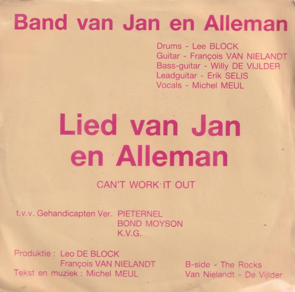 Band van Jan en Alleman – Lied van Jan en Alleman – The Rock, Gebruikt, 7 inch, Single, Ophalen of Verzenden