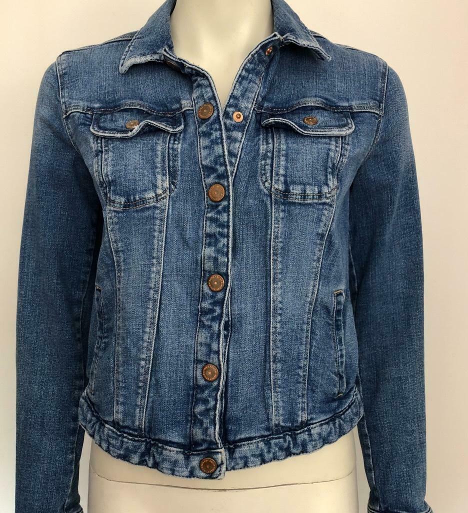 Zara jeans jasje, vest - M, Maat 38/40 (M), Zara, Zo goed als nieuw, Jasje
