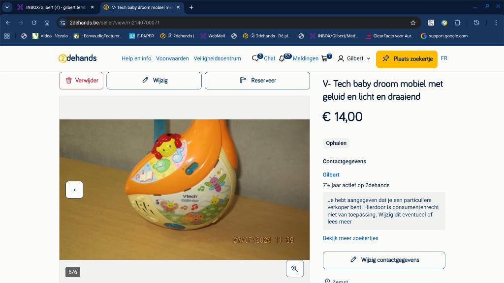 SET van babyspeelgoed merken Smoby , V-Tech , Disney, Kinderen en Baby's, Speelgoed | Babyspeelgoed, Ophalen of Verzenden, Zo goed als nieuw