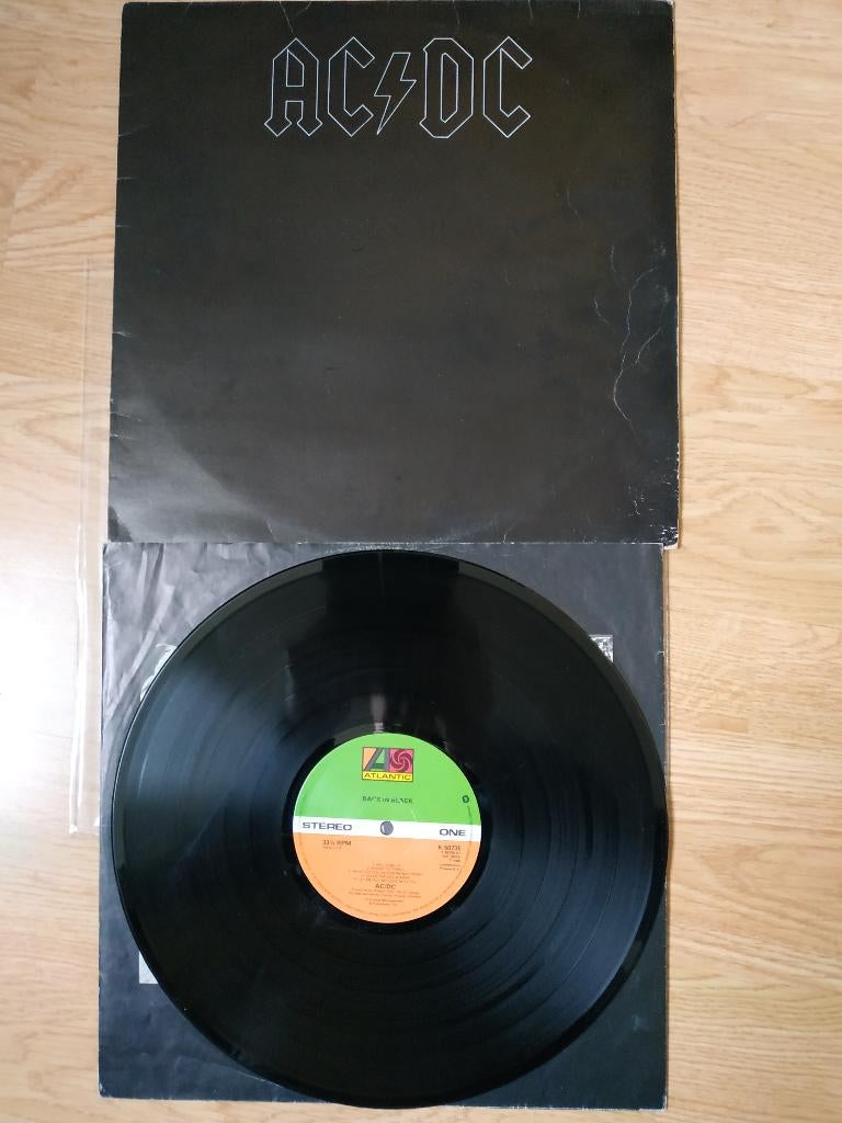 AC/ DC TERUG IN ZWART ZELDZAME LP UK, Cd's en Dvd's, Verzenden