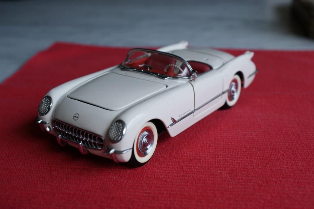 Chevrolet Corvette 1953 , Cabriolet, Franklin Mint 1:24, Hobby en Vrije tijd, Ophalen of Verzenden, Zo goed als nieuw, Auto, Overige merken