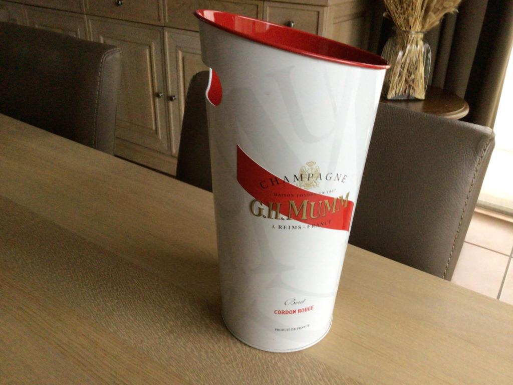 Champagne emmer G.H. Mumm, Verzamelen, Ophalen of Verzenden, Zo goed als nieuw, Champagne