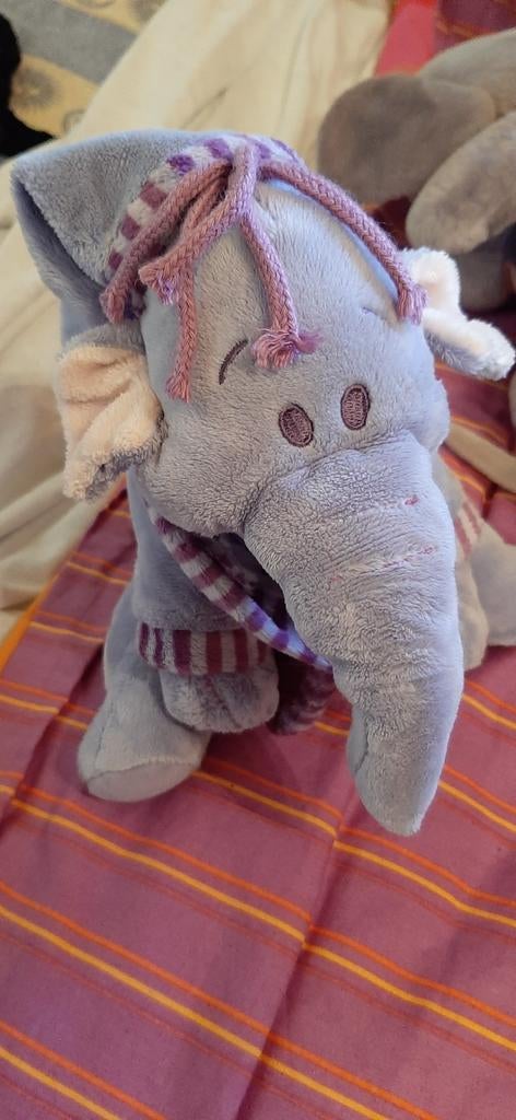 Olifant met slaapmuts en badjas 24 cm, Ophalen of Verzenden, Zo goed als nieuw, Olifant