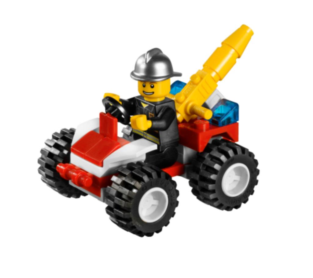 LEGO City Brandweer 30010 Fire Chief met boekje, Kinderen en Baby's, Speelgoed | Duplo en Lego, Zo goed als nieuw, Lego, Complete set