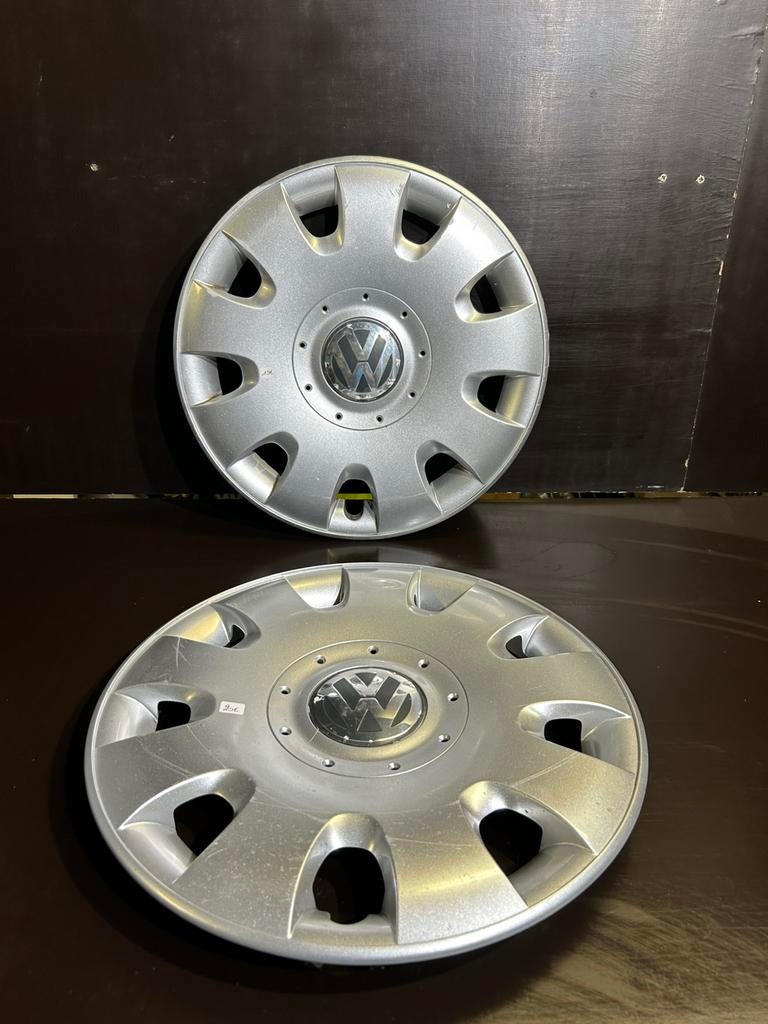 2 enjoliveurs vw polo caddy golf 4,5,6,7 passat touran 15", Autos : Divers, Enjoliveurs, Utilisé, Enlèvement ou Envoi