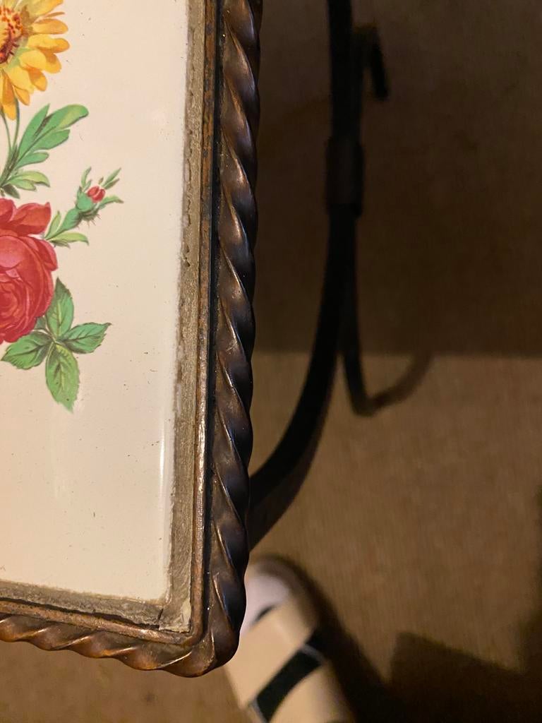Vintage bijzettafel mozaïek, Ophalen, Gebruikt, Rechthoekig