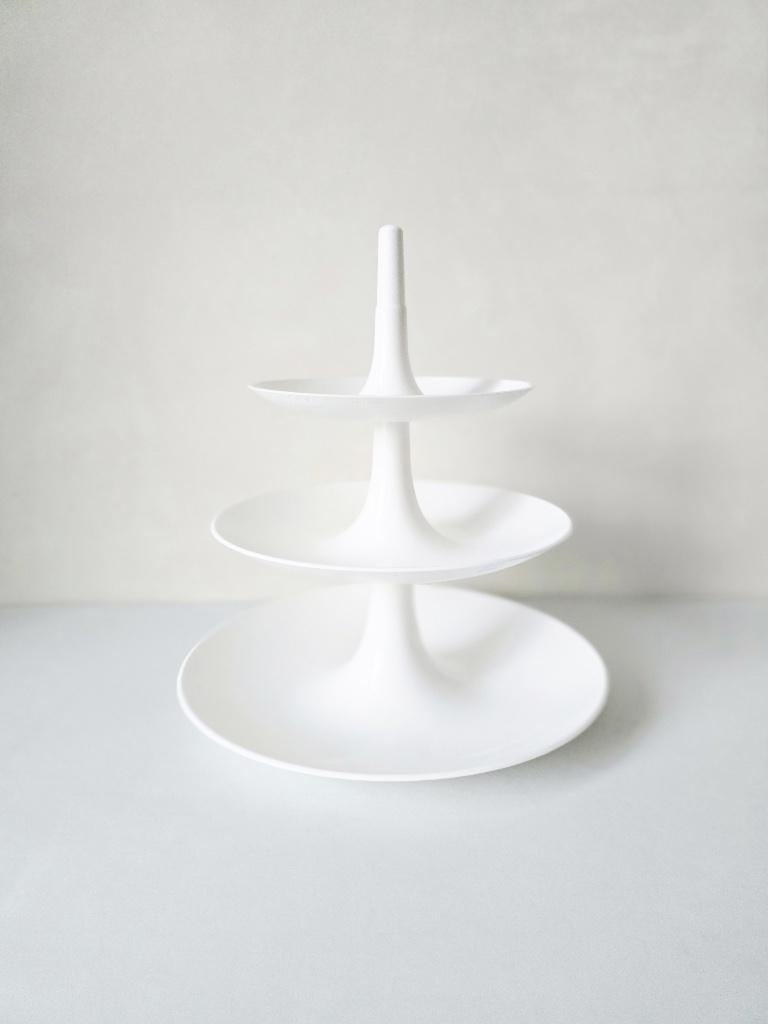 Présentoir design ‘BABELL’ à 3 étages - KOZIOL 1997 - Blanc, Enlèvement ou Envoi, Comme neuf