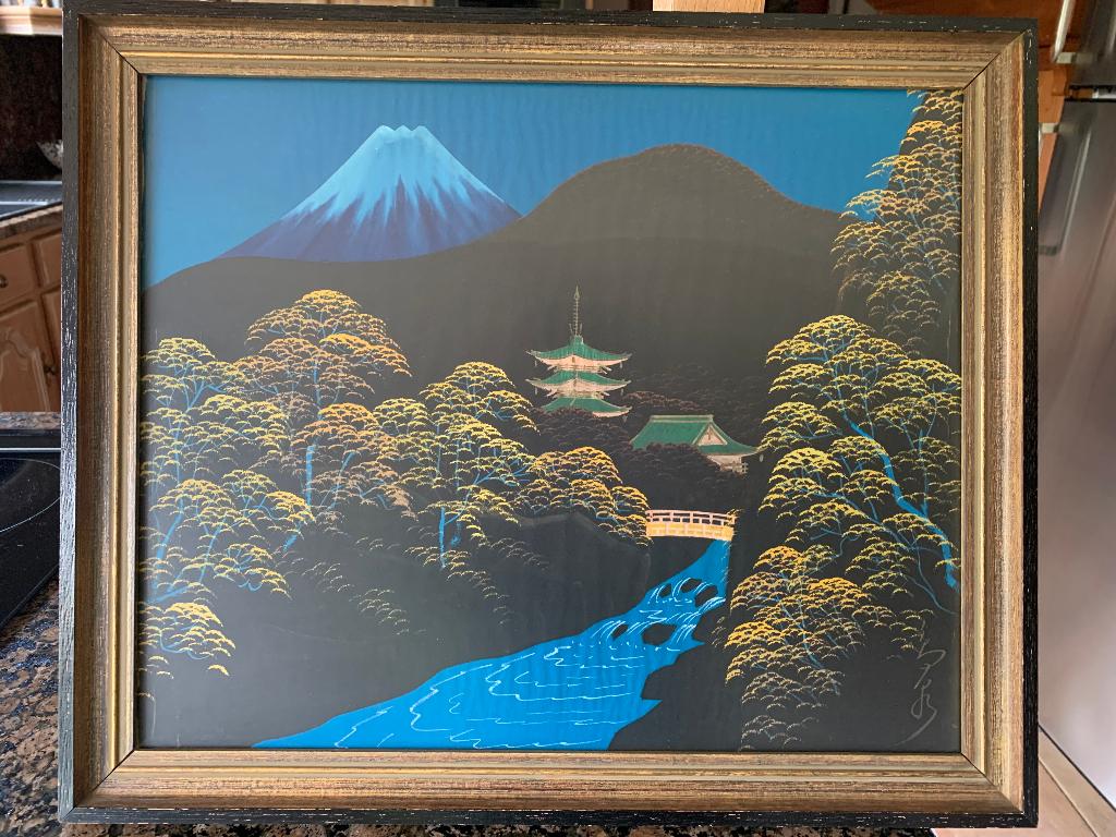 Japanse zijdeschilderij, Antiek en Kunst, Ophalen