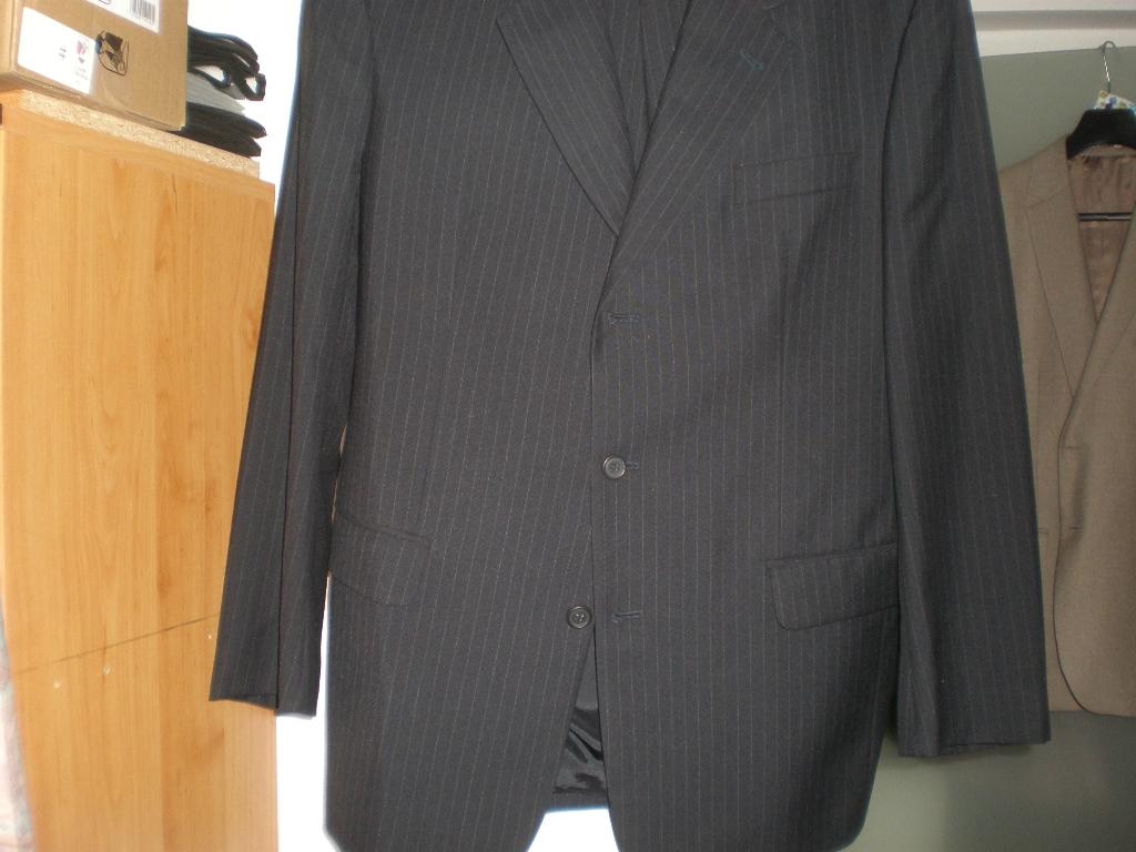 mooie heren kostuum, Kleding | Heren, Kostuums en vesten, Ophalen, Zo goed als nieuw, Maat 52/54 (L), Blauw