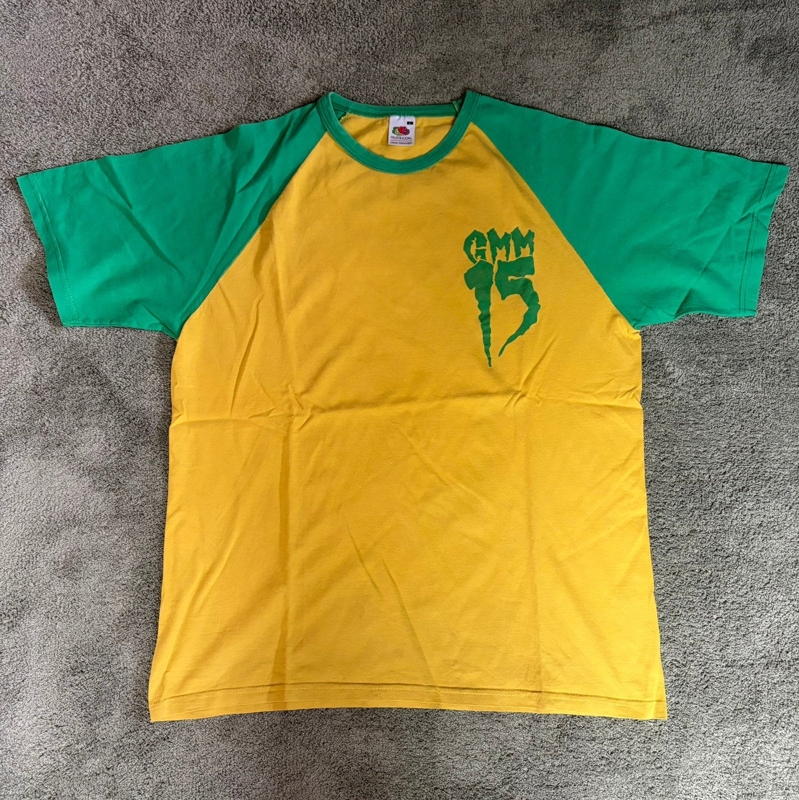 T-shirt Graspop 2015, Enlèvement ou Envoi, Comme neuf, Taille 52/54 (L), Jaune