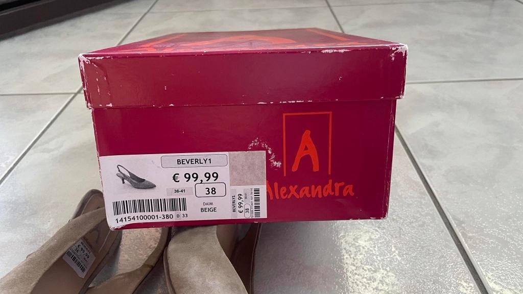 ESCARPINS neuf ALEXANDRA daim beige 38, Neuf, Enlèvement ou Envoi, Beige, Escarpins