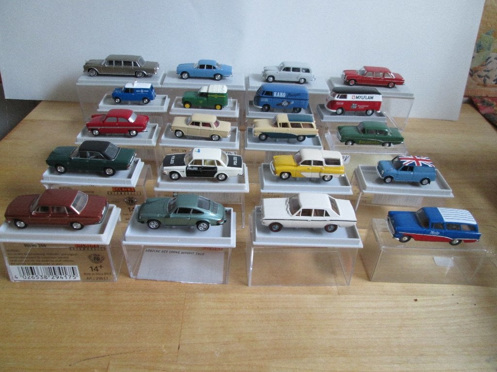 Einige Brekina 1:87 MB, Ford,Fiat, Volvo,Wartburg ab.6, - Eu, Hobby en Vrije tijd, Modelauto's | 1:87, Zo goed als nieuw, Auto