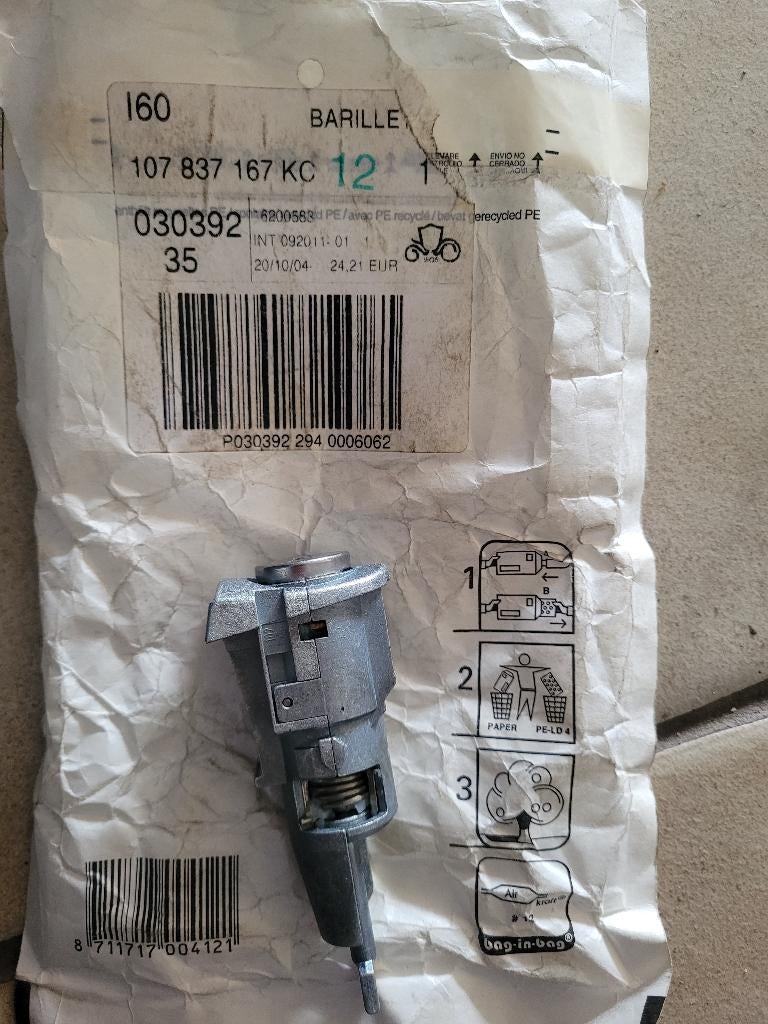 Barillet Serrure Porte Avant Original VW / Skoda / Seat, Enlèvement ou Envoi, Neuf, Seat