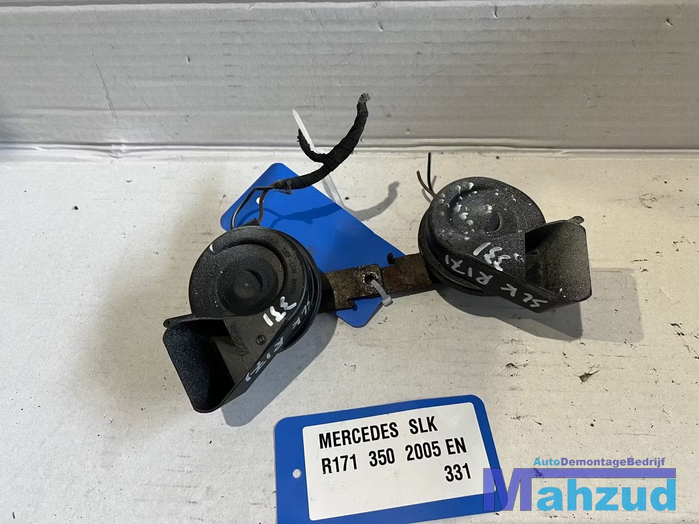 MERCEDES SLK R171 toeter claxon dubbel 2005-2011, Auto-onderdelen, Gebruikt, Mercedes-Benz AG, Mercedes-Benz, Mercedesstrasse 120
70372  Stuttgart, DE