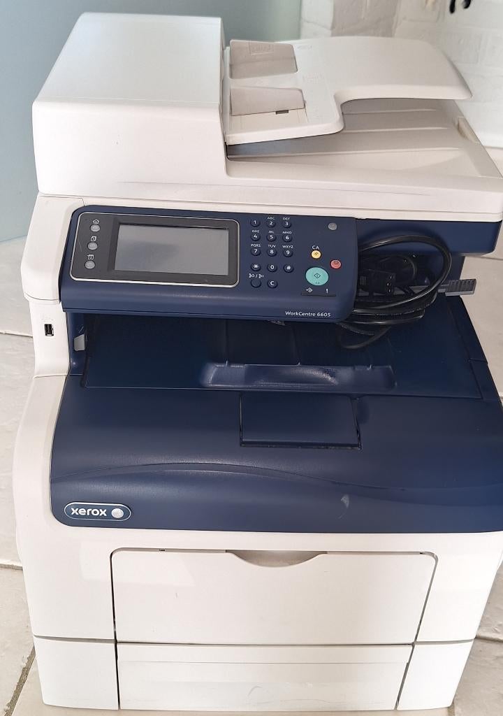 Xerox WorkCentre 6605DN kleuren laserprinter (incl. toners), Computers en Software, Printers, Ophalen, Gebruikt, Xerox kleurlaserprinter