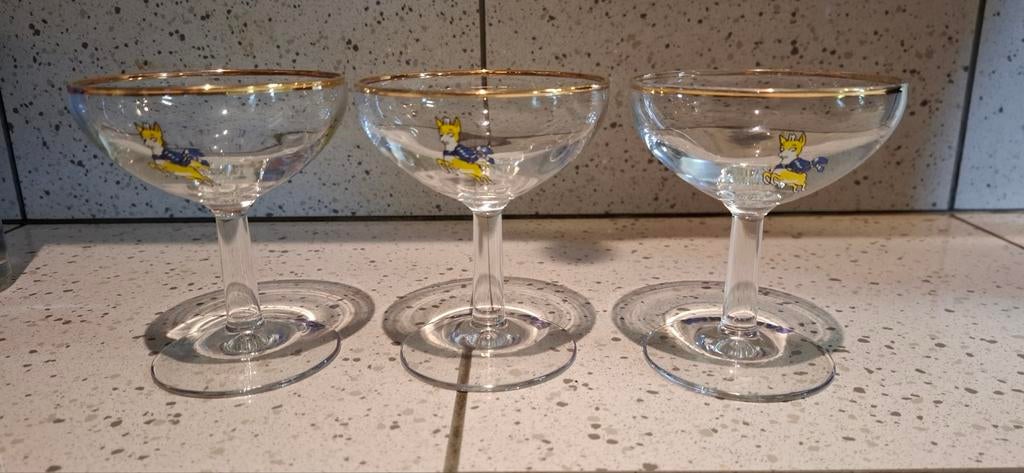 3 vintage babycham glaasjes, Verzamelen, Ophalen of Verzenden