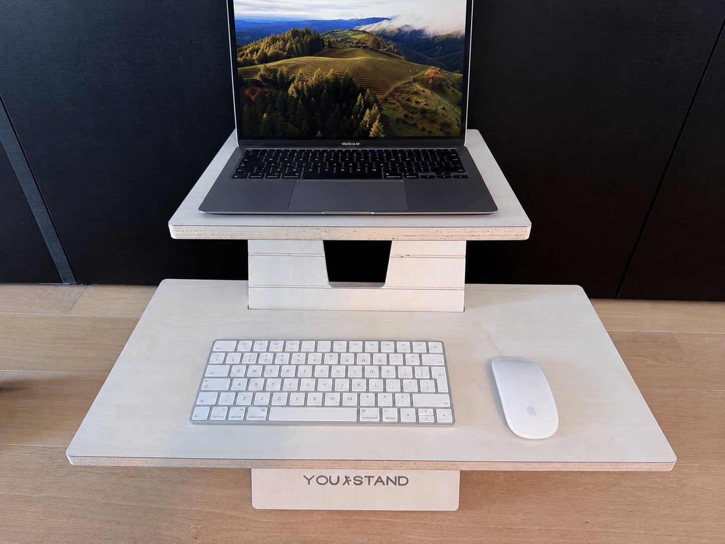 YOU-STAND Classic Ergo zit-sta bureauverhoger, Ophalen, Elektrisch, Zo goed als nieuw, Stabureau