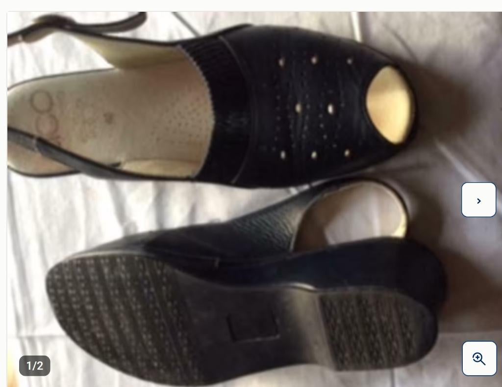 Aco sandalen maat 40, Zwart, Zo goed als nieuw, Sandalen of Muiltjes, Ophalen of Verzenden